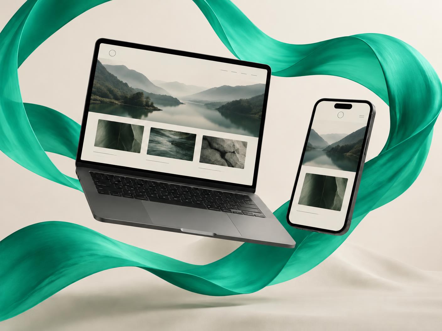 Website and mobile interface designed by MAYU